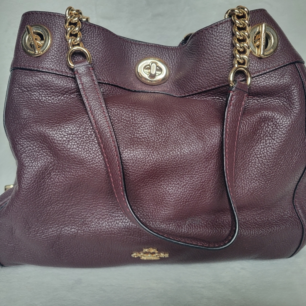 Coach Leather Shoulder Satchel